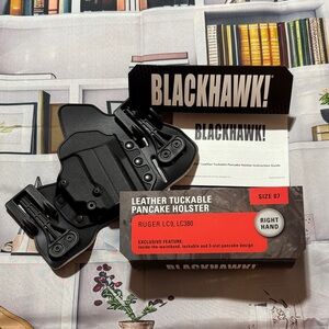 Blackhawk Leather Tuckable Pancake Holster - Black
